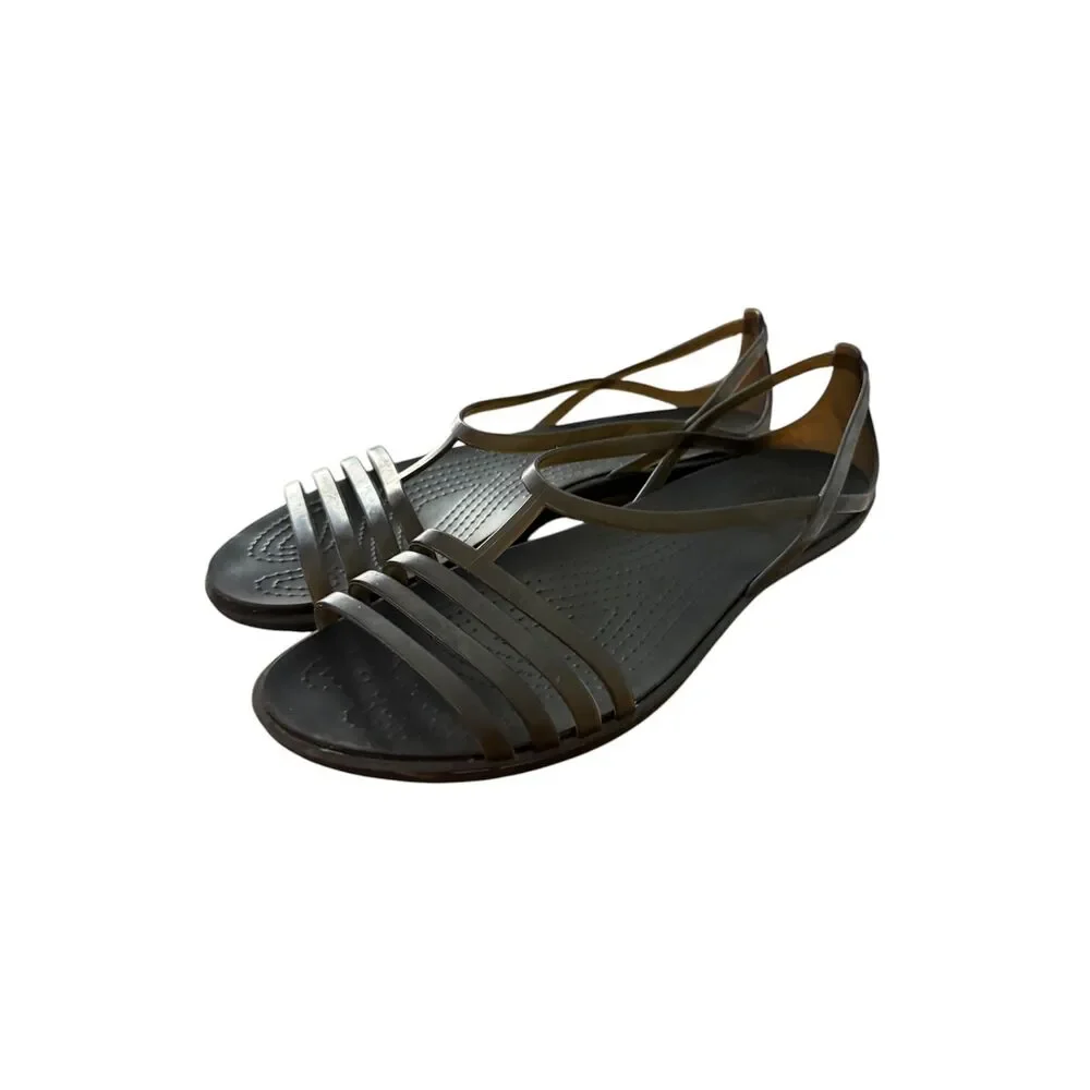 Crocs Isabella Strappy Sandal Jelly Huarache Comfort Waterproof Casual Summer 9 - Picture 2 of 5